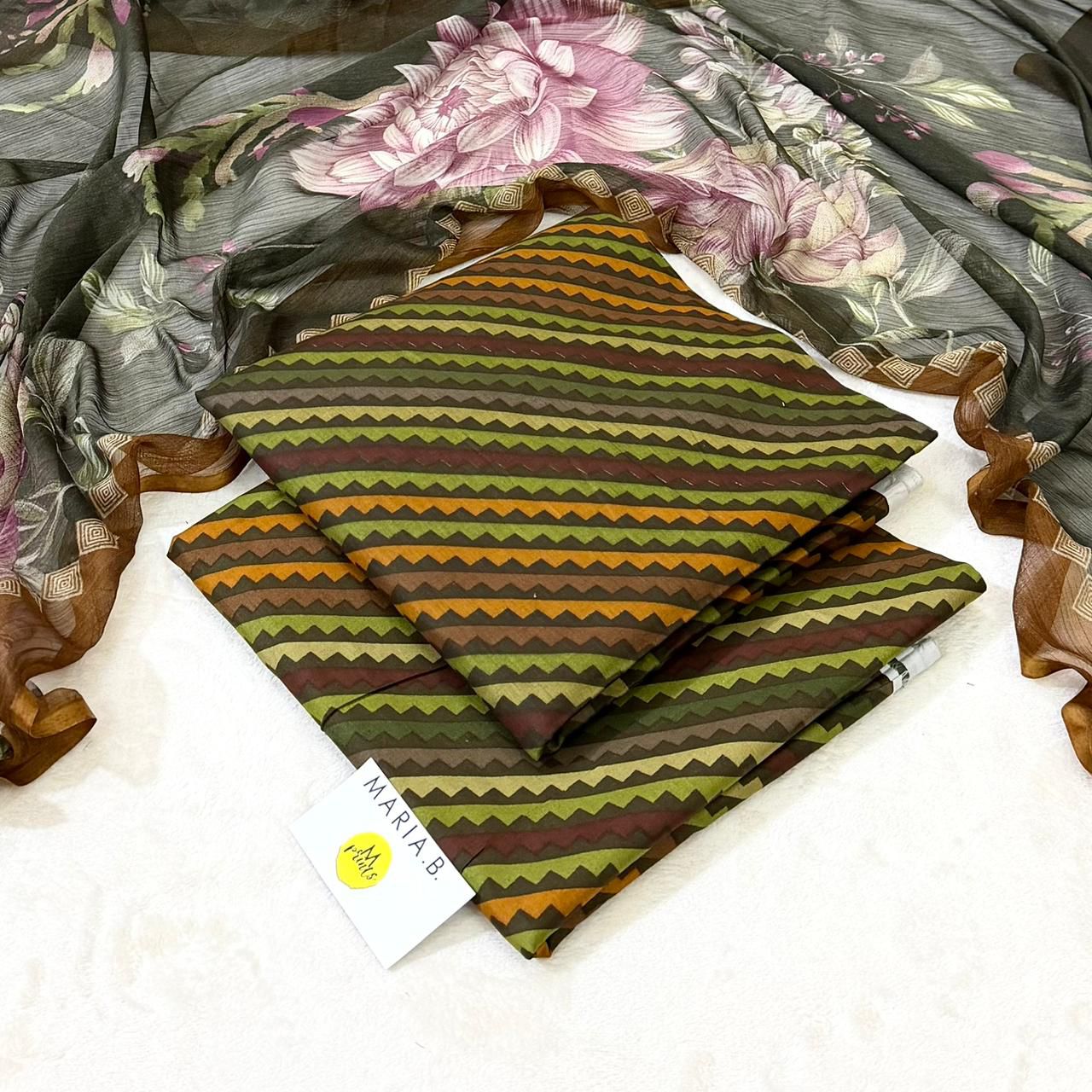 Maria B's designed 3 Piece Lawn Suit.