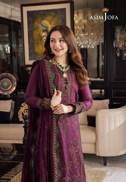 Asim Jofa Premium Embroidered 3 Piece Lawn Suit