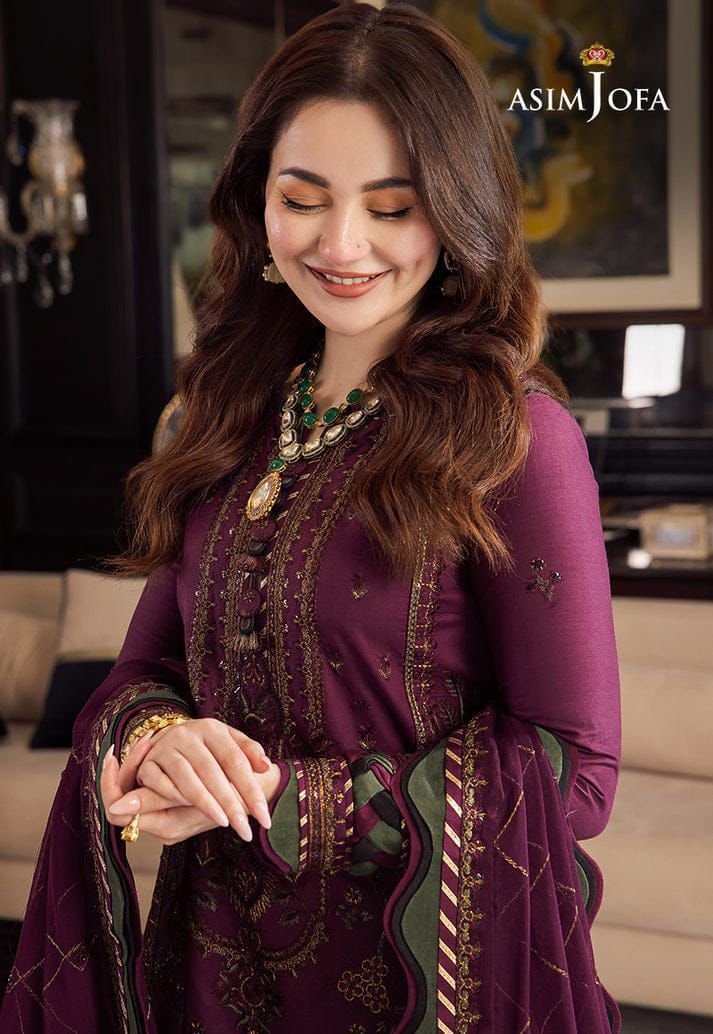 Asim Jofa Premium Embroidered 3 Piece Lawn Suit